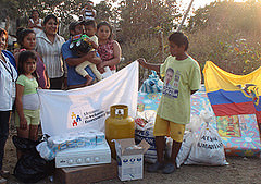 El MIES con la coordinación municipal entrega ayuda