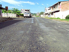 Calle Primero de Mayo esta siendo rehabilitada