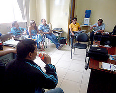 Alcalde de Jipijapa participa en reunión del PDyOT