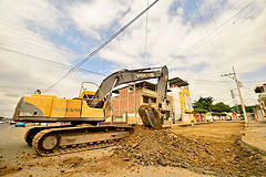 El GAD Portoviejo ejecuta obras  con el crédito del Banco del Estado