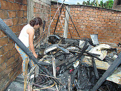 Un incendio en la ciudadela San Rafael consumio vivienda