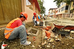 realizan mejoras  en la calle Atahualpa