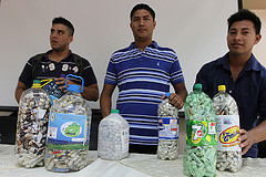 Proyectan monumento con  la recolección de pilas usadas