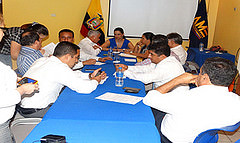 Directora Ejecutiva de ANT se reunió con alcaldes de Manabí