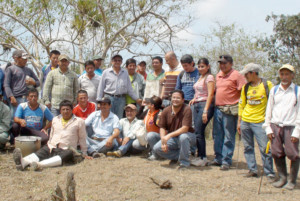 Recorrido en Cruz de Juancho, Cerro Jupe y río san José hasta la desembocadura del océano Pacífico entre Jipijapa y Montecristi  