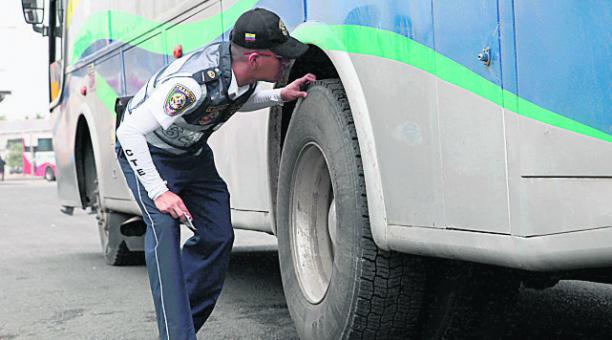 El control a los buses se intensificó por el feriado