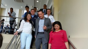 El Ing. Augusto Tobar, visitó el pasado jueves las instalaciones del Hospital Verdi Cevallos para verificar los proyectos realizados