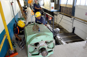 montaje del motor en loma blanca