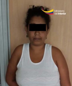 Ciudadana detenida por supuesto trÃ¡fico interno de drogas en el CantÃ³n Chone (1)