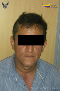 Ciudadano N.R.C.W, detenido por supuesta comercialización de armas y municiones en Chone