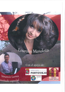 afiche del concierto de lourdes mendoza 1