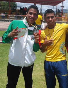 fabricio delgado (i), ganó medalla de plata, aquí junto a Jose pacho