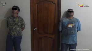 Detenidos durante la operación Estribor, realizada en la parroquia Crucita de Portoviejo
