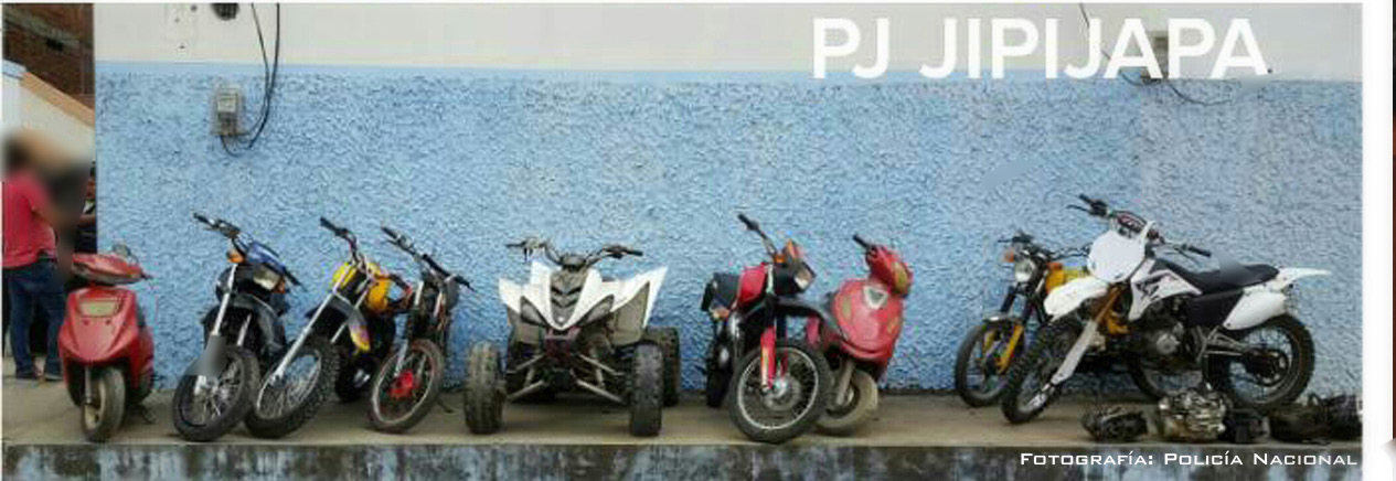 24 motocicletas fueron retenidas  durante el fin de semana, en Manabí