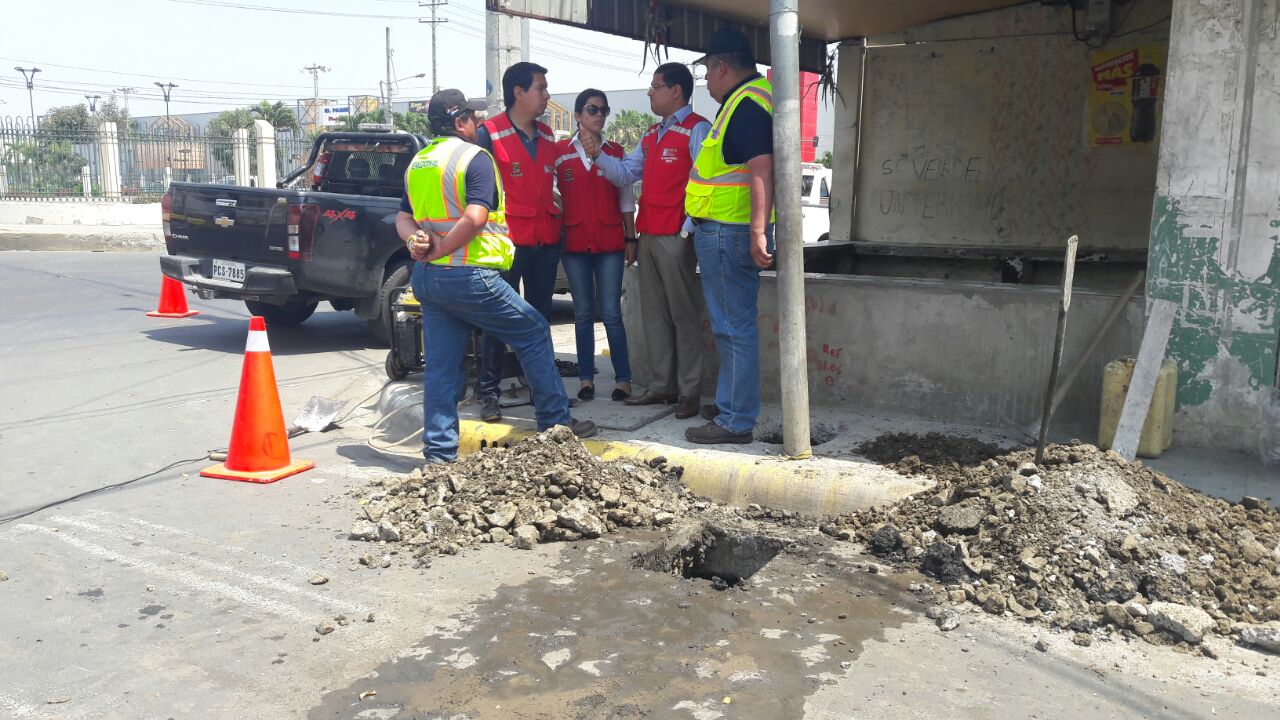 Inician los trabajos en  Avenida 15 de Abril