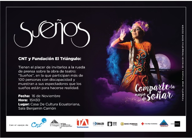 CNT invita a la obra sueños, en la que participan más de 100 personas con discapacidad