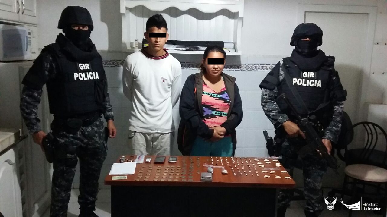 Decomisan 1369 dosis de droga en Manabí